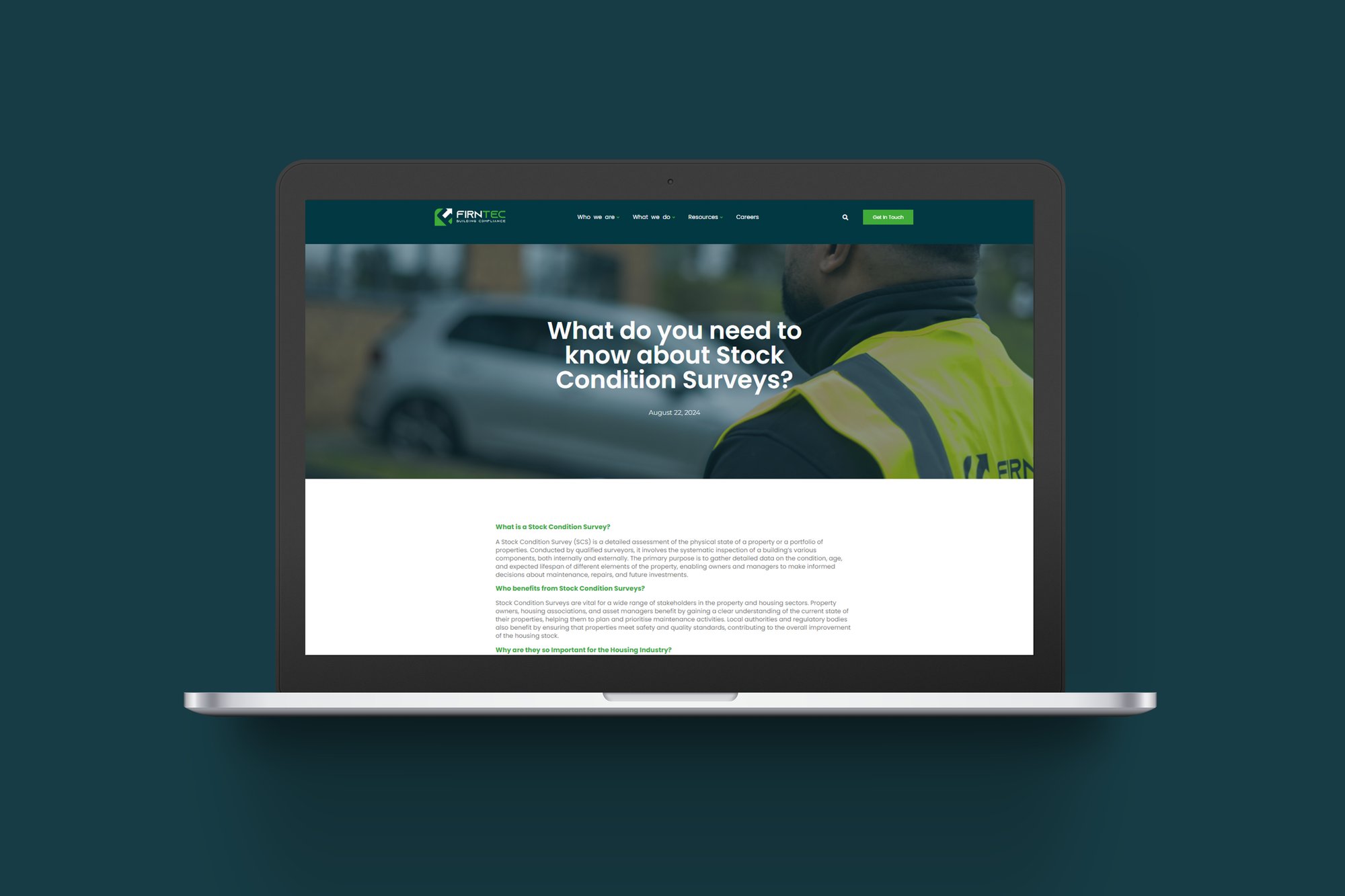 Firntec Insights Website Mockup 2025